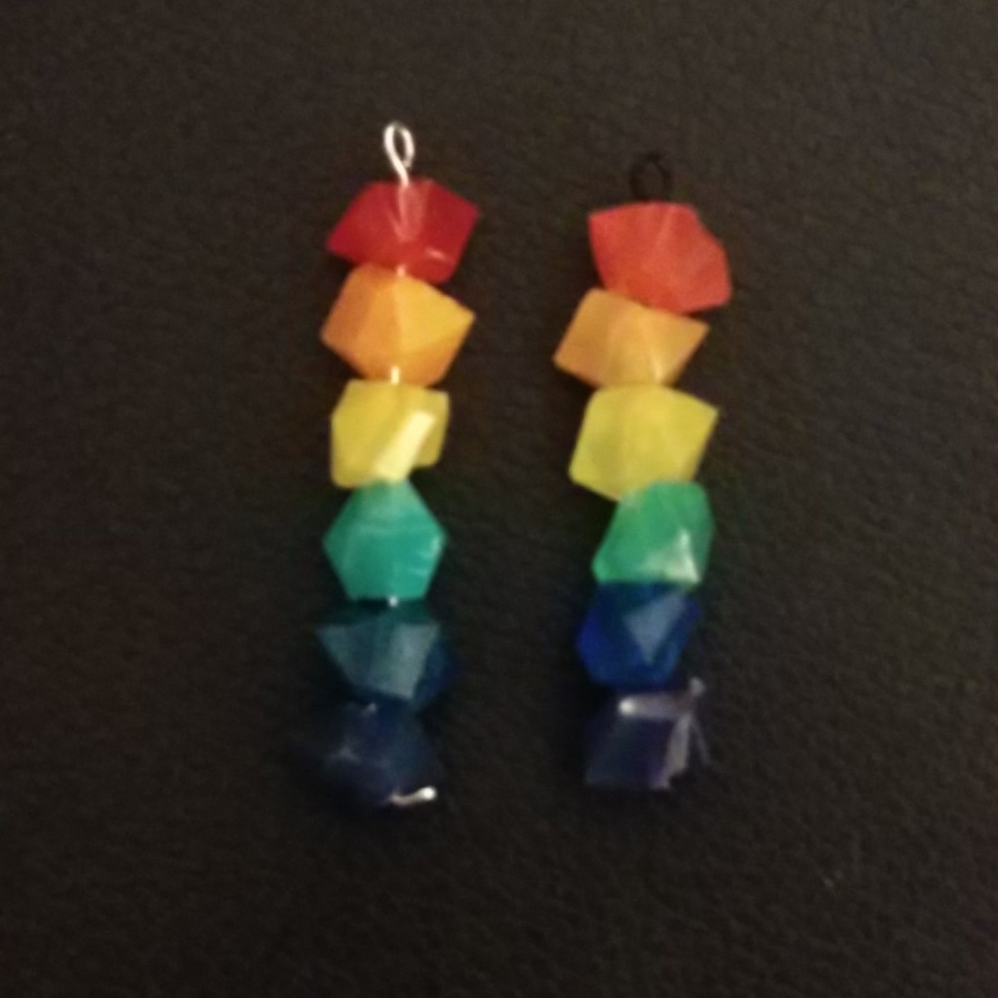 Rainbow Pride Flag Resin Necklace Charms